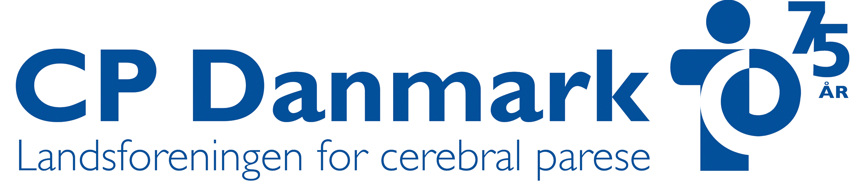 Logo for CP Danmark i blåt